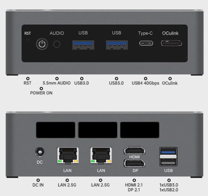 Máy Tính Mini Pc Topc Tr9 Amd (ai 7 Pro 360, Ai 9 365, Ai 9 Hx 370) 12