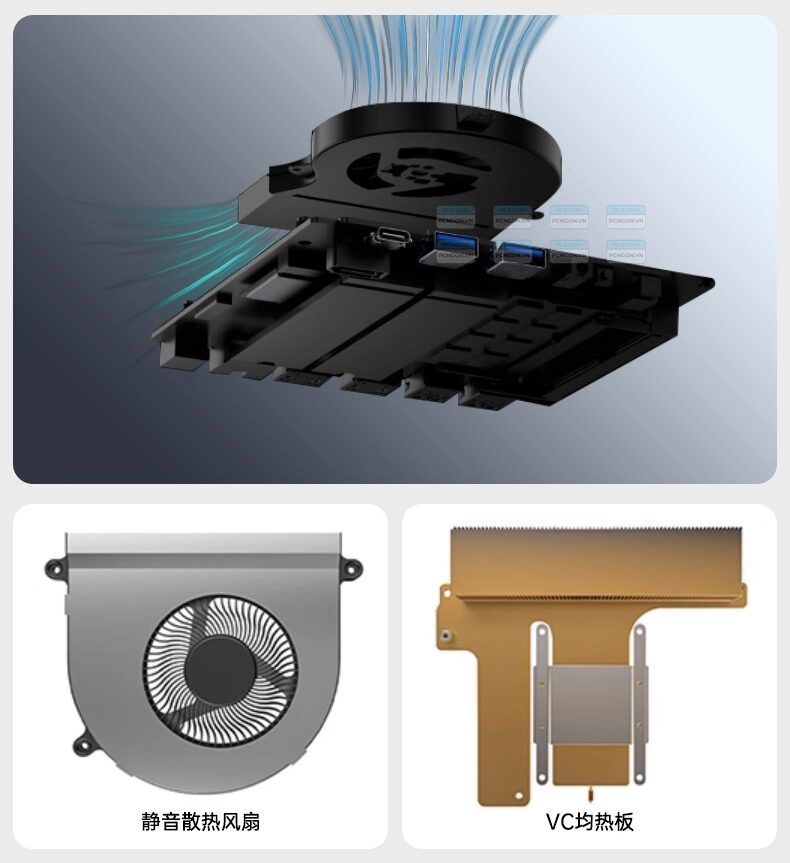 Máy Tính Mini Pc Topc Tr9 Amd (ai 7 Pro 360, Ai 9 365, Ai 9 Hx 370) 3