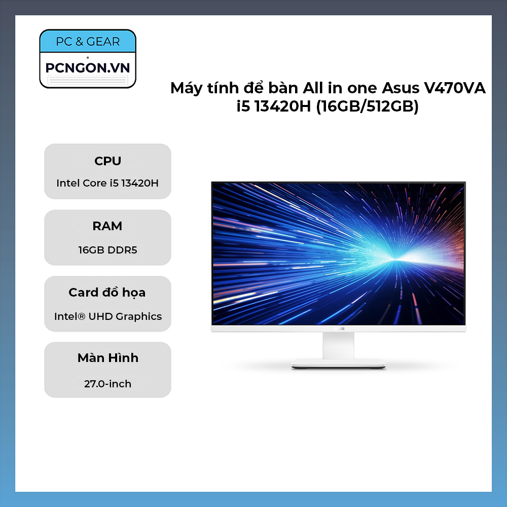 Máy Tính để Bàn All In One Asus V470va I5 13420h (16gb,512gb)