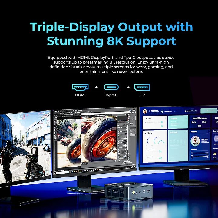 Máy Tính Mini Pc Gmktec M5 Ultra Amd Ryzen 7 7730u (barebone) 8