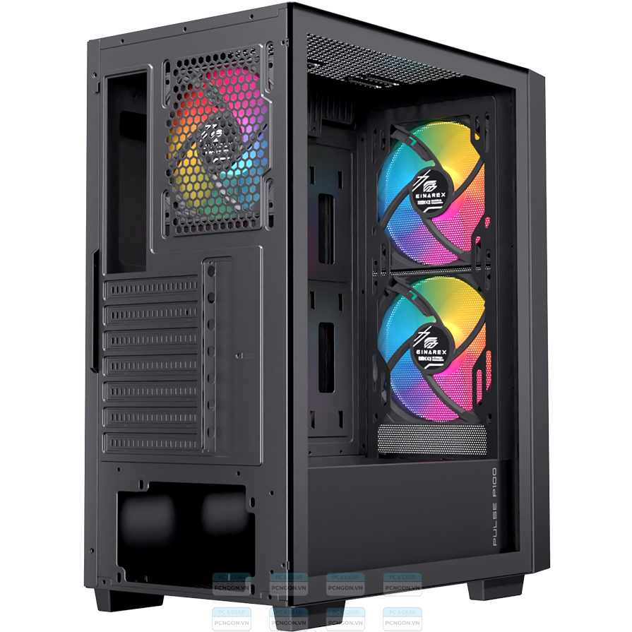 Vỏ Case Máy Tính Einarex P100 (trắng, Đen) 7