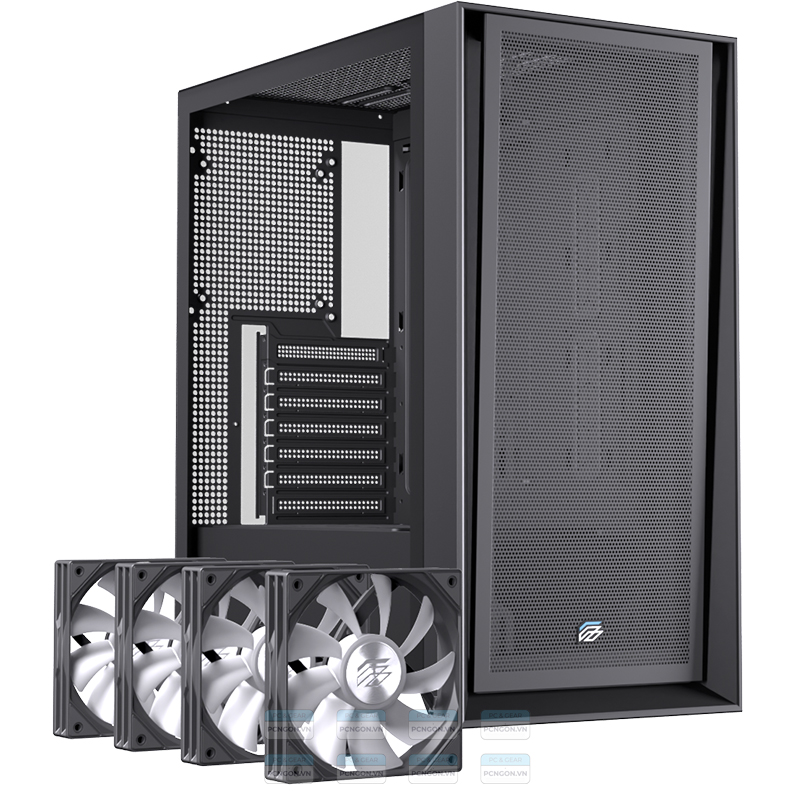 Vỏ Case Máy Tính Einarex P600 (trắng, Đen) 1