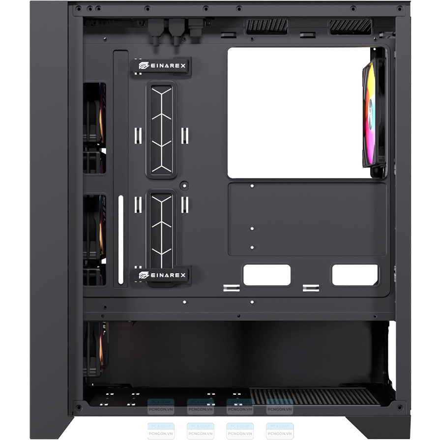 Vỏ Case Máy Tính Einarex P600 (trắng, Đen) 11