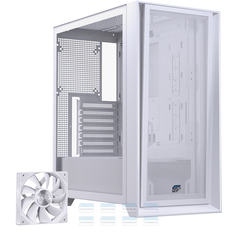 Vỏ Case Máy Tính Einarex P600 (trắng, Đen) 4