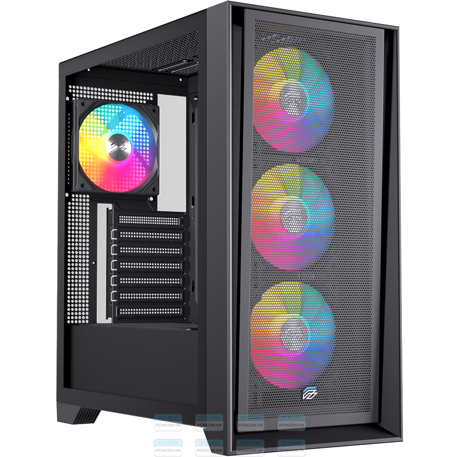 Vỏ Case Máy Tính Einarex P600 (trắng, Đen) 5