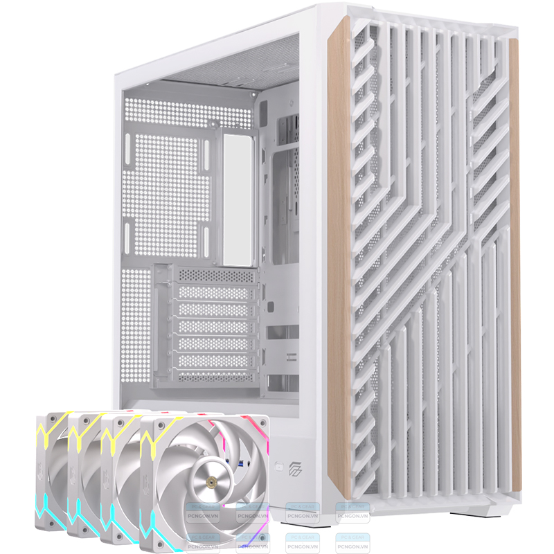 Vỏ Case Máy Tính Einarex P800 (trắng, Đen) 3