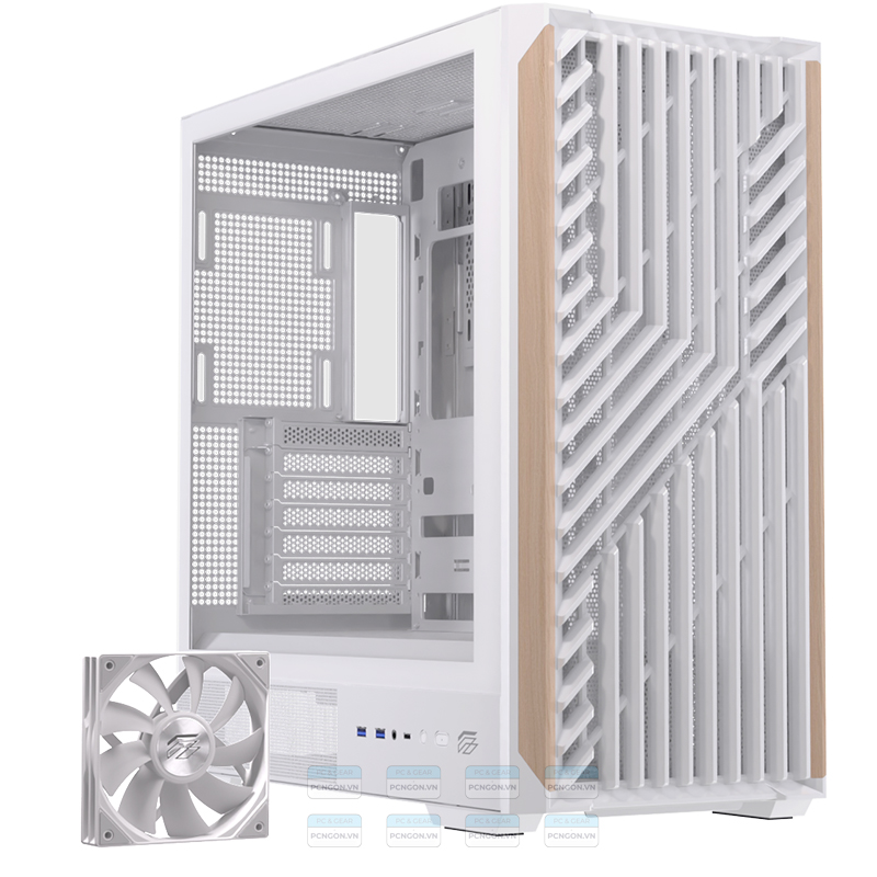 Vỏ Case Máy Tính Einarex P800 (trắng, Đen) 4