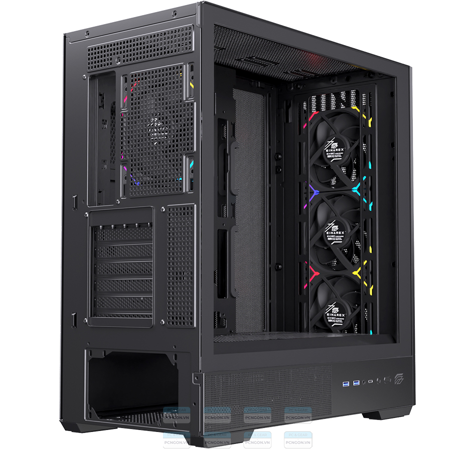 Vỏ Case Máy Tính Einarex P800 (trắng, Đen) 5