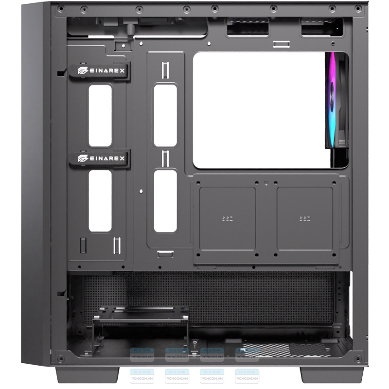 Vỏ Case Máy Tính Einarex Pm150 Rgb (trắng, Đen) 9