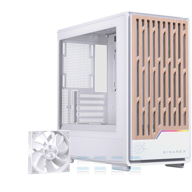 Vỏ Case Máy Tính Einarex Pm400 (trắng, Đen) 4