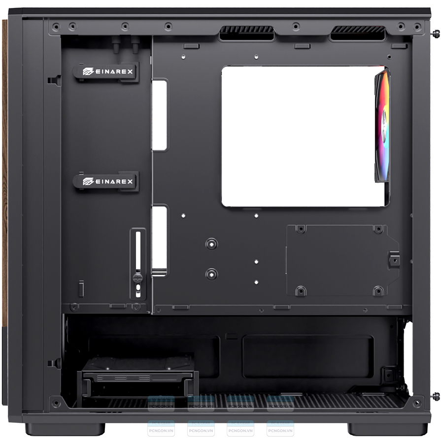 Vỏ Case Máy Tính Einarex Pm400 (trắng, Đen) 9