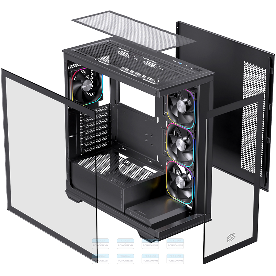 Vỏ Case Máy Tính Einarex S700 (trắng, Đen) 10