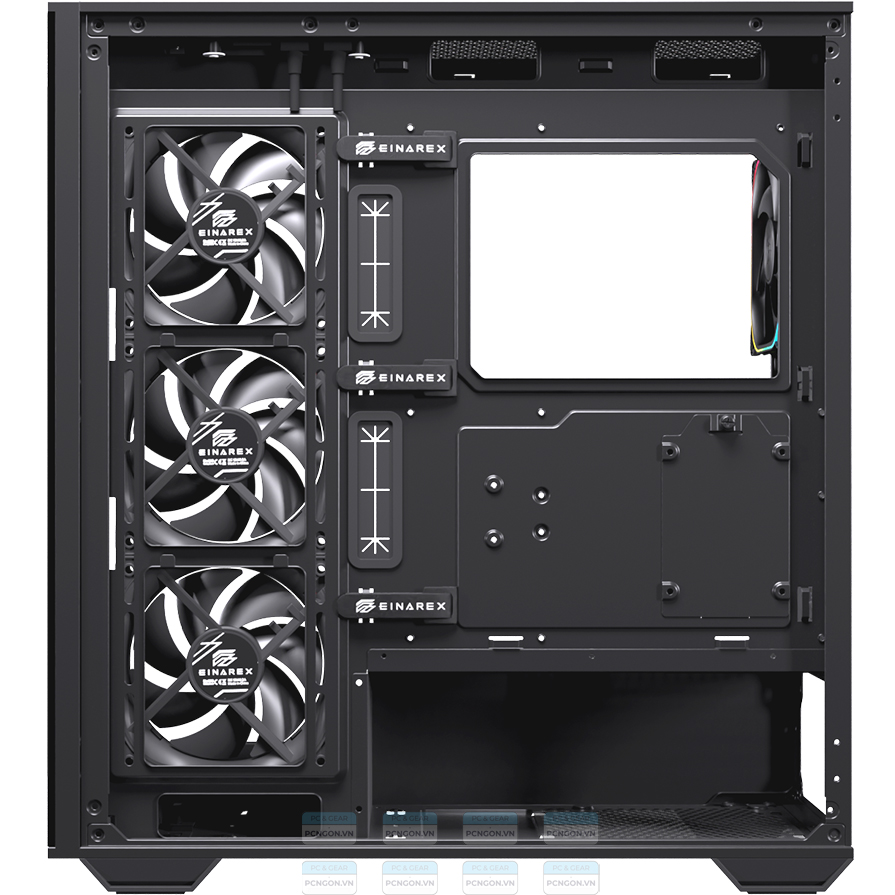 Vỏ Case Máy Tính Einarex S700 (trắng, Đen) 5