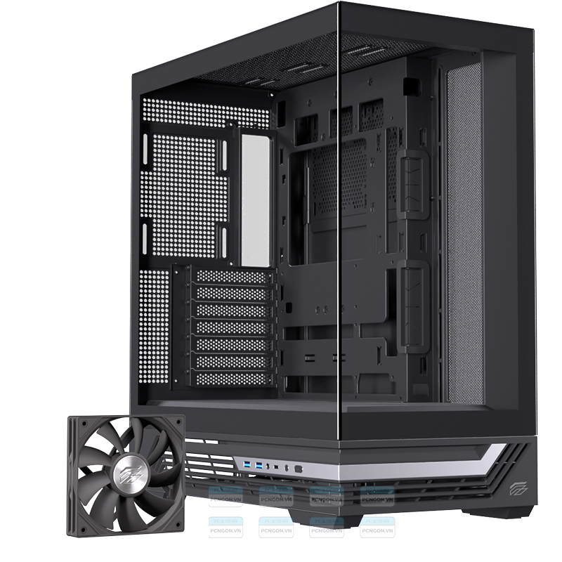 Vỏ Case Máy Tính Einarex S800 (trắng, Đen) 2