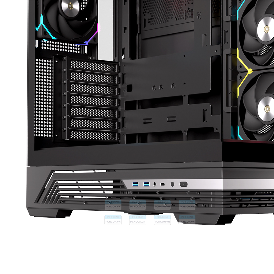 Vỏ Case Máy Tính Einarex S800 (trắng, Đen) 5