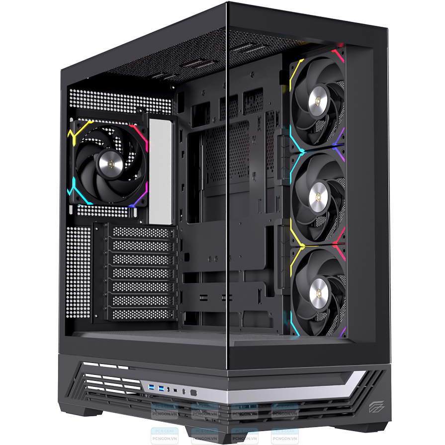 Vỏ Case Máy Tính Einarex S800 (trắng, Đen) 6