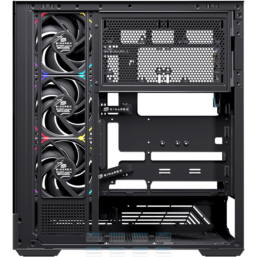 Vỏ Case Máy Tính Einarex S800 (trắng, Đen) 9