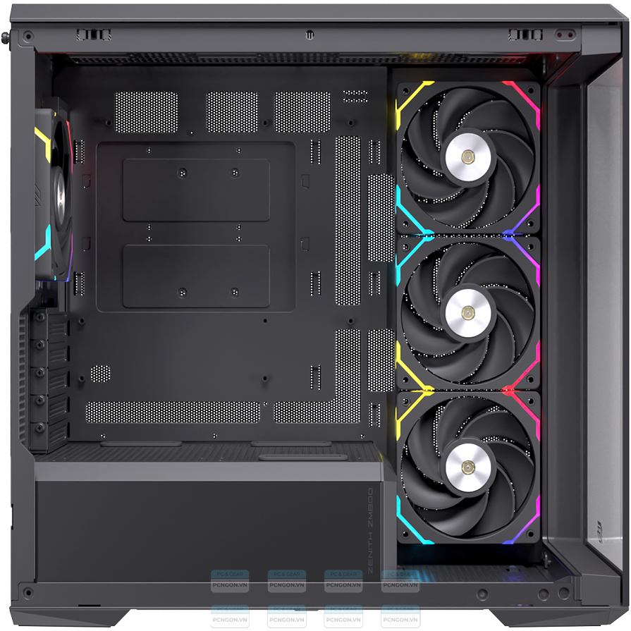 Vỏ Case Máy Tính Einarex Zm800 (trắng, Đen) 11