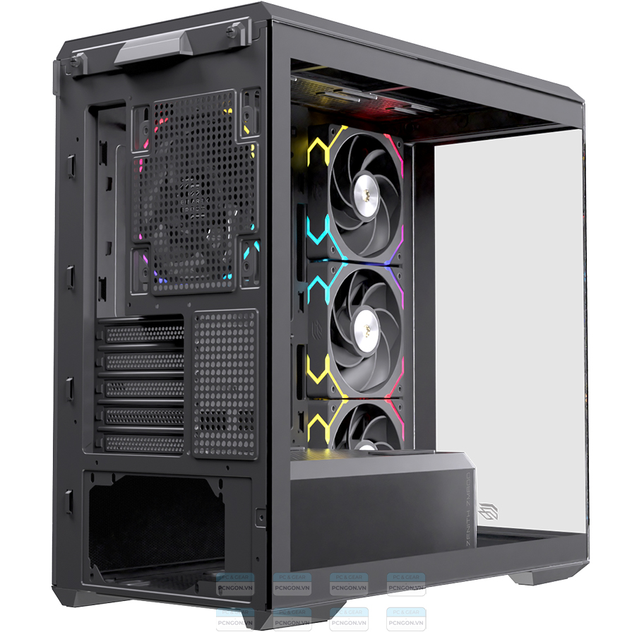 Vỏ Case Máy Tính Einarex Zm800 (trắng, Đen) 12