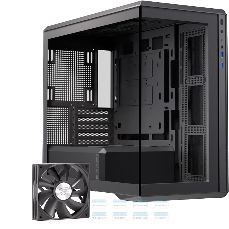 Vỏ Case Máy Tính Einarex Zm800 (trắng, Đen) 2