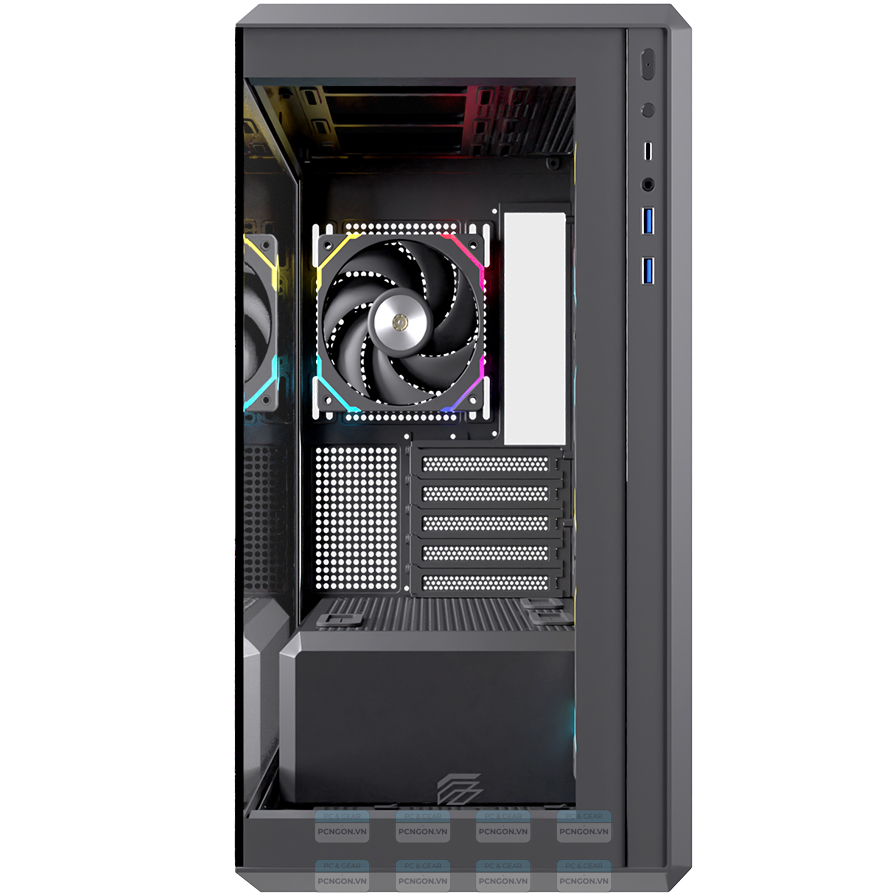 Vỏ Case Máy Tính Einarex Zm800 (trắng, Đen) 9