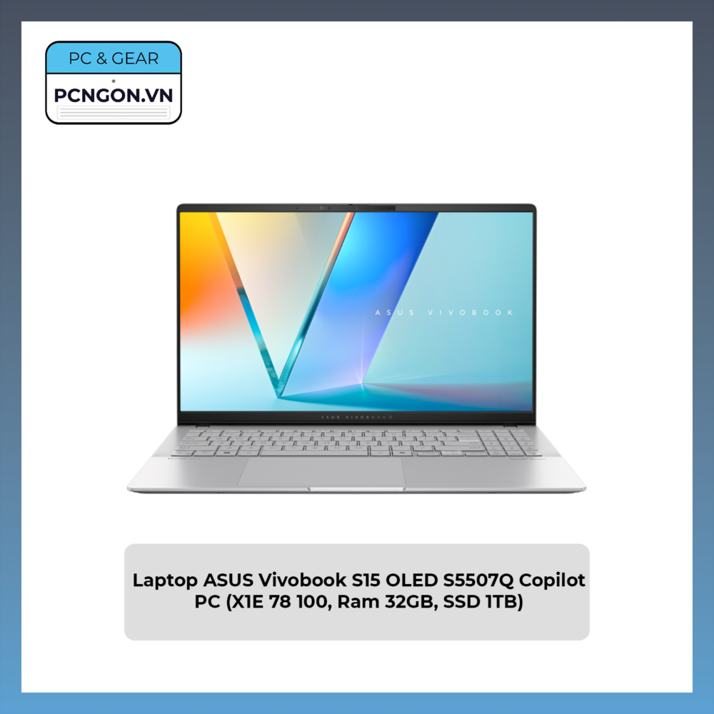 Laptop Asus Vivobook S15 Oled S5507q Copilot Pc (x1e 78 100, Ram 32gb, Ssd 1tb)