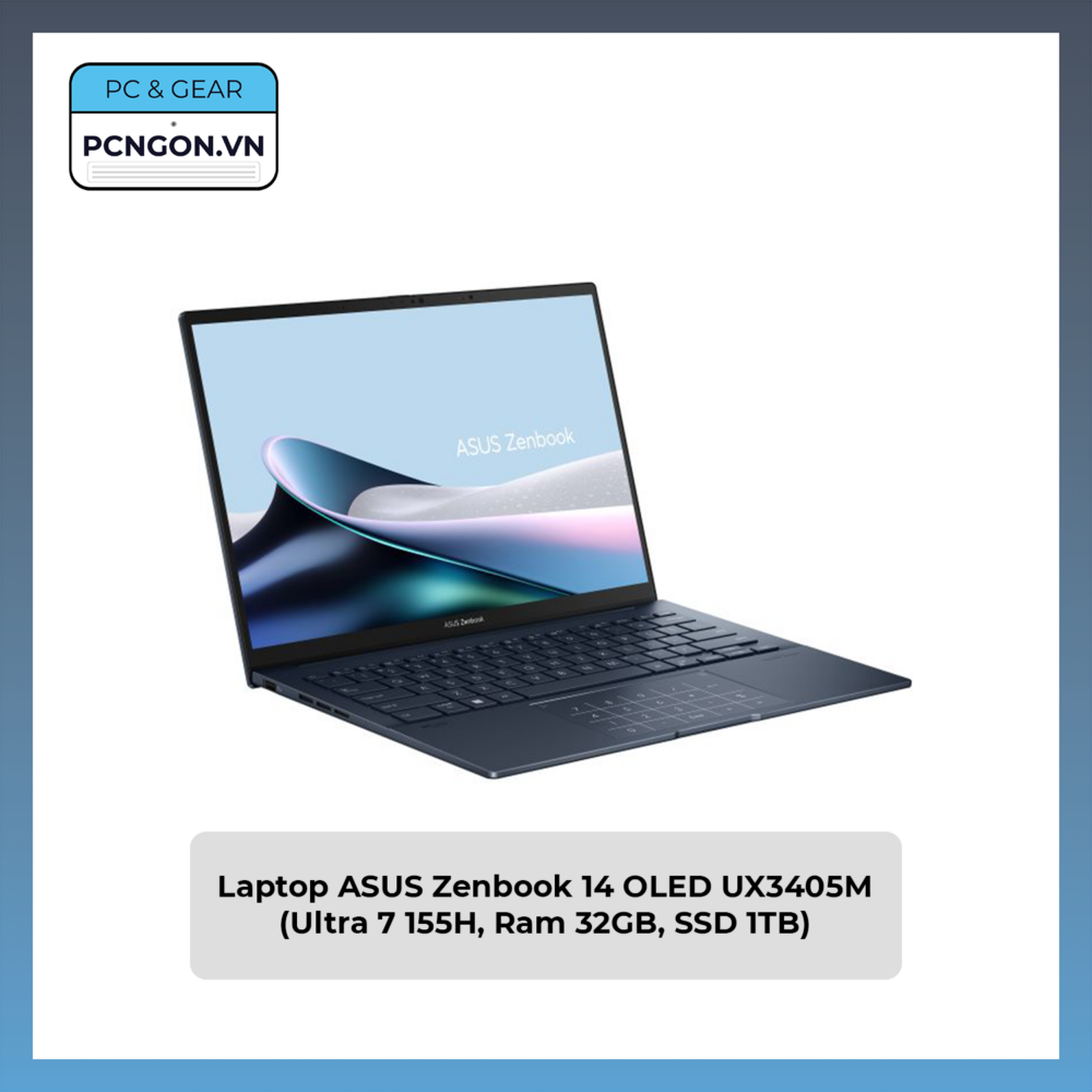 Laptop Asus Zenbook 14 Oled Ux3405m (ultra 7 155h, Ram 32gb, Ssd 1tb)
