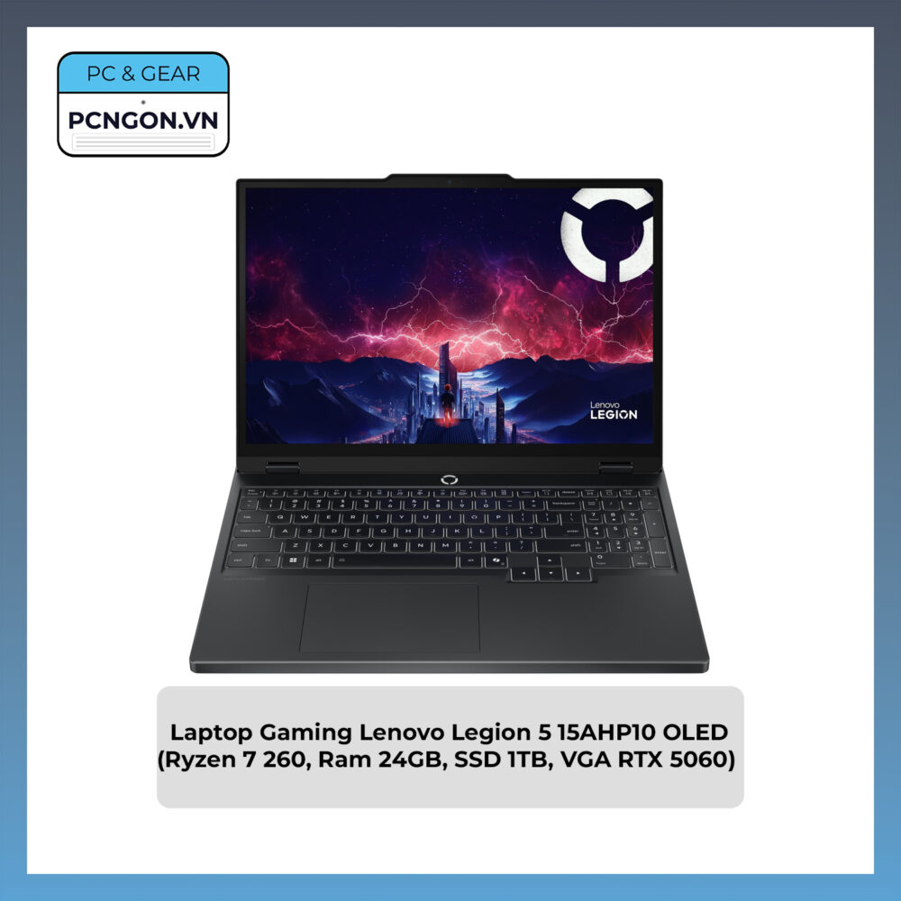 Laptop Gaming Lenovo Legion 5 15ahp10 Oled (ryzen 7 260, Ram 24gb, Ssd 1tb, Vga Rtx 5060)