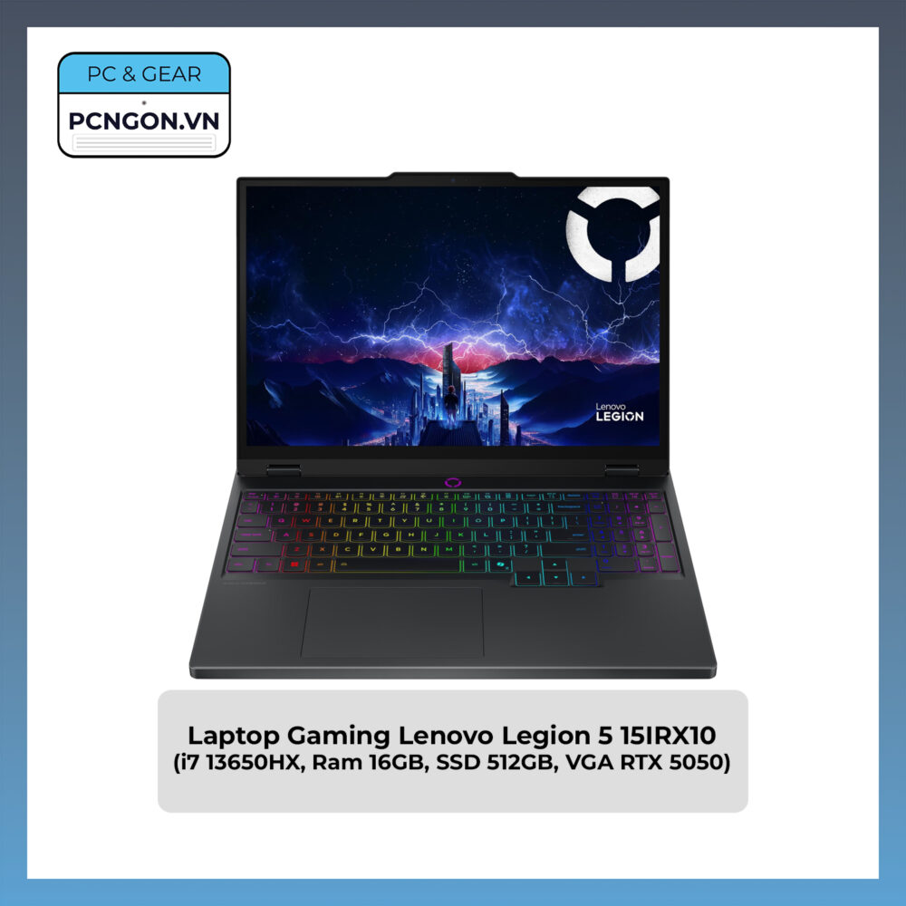 Laptop Gaming Lenovo Legion 5 15irx10 (i7 13650hx, Ram 16gb, Ssd 512gb, Vga Rtx 5050)