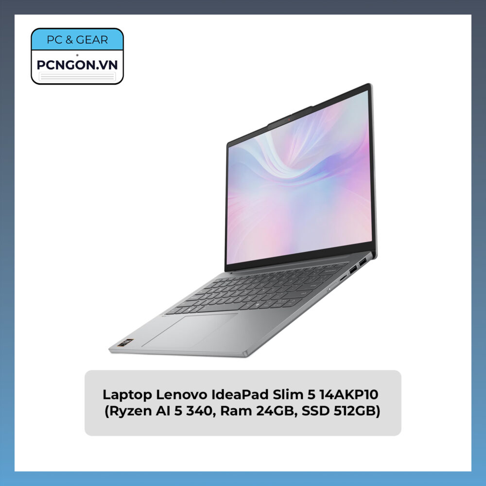 Laptop Lenovo Ideapad Slim 5 14akp10 (ryzen Ai 5 340, Ram 24gb, Ssd 512gb) (1)