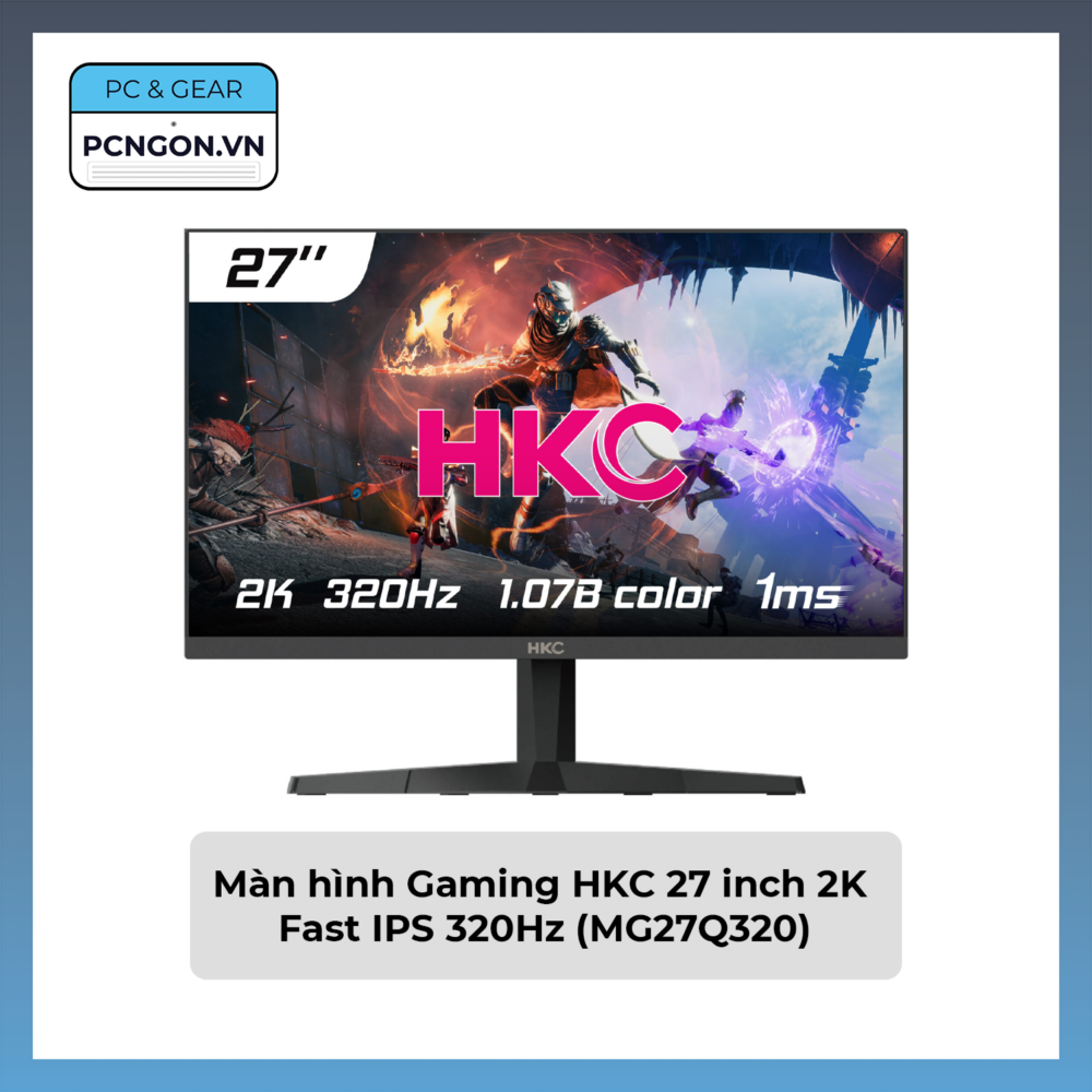 Màn Hình Gaming Hkc 27 Inch 2k Fast Ips 320hz (mg27q320)