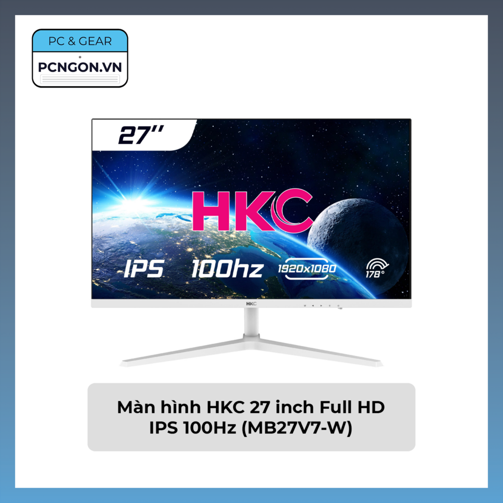 Màn Hình Hkc 27 Inch Full Hd Ips 100hz (mb27v7-w)
