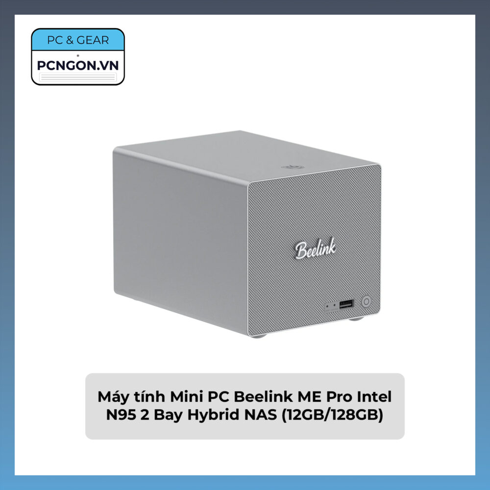 Máy Tính Mini Pc Beelink Me Pro Intel N95 2 Bay Hybrid Nas (12gb, 128gb)