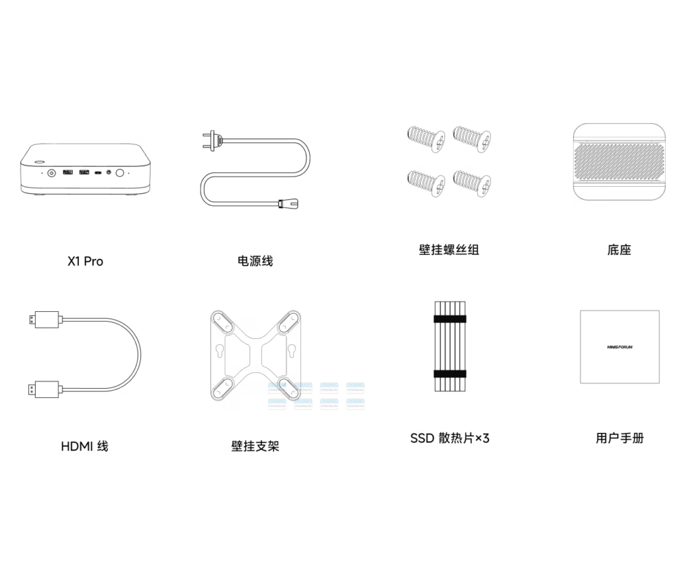 Máy Tính Mini Pc Minisforum X1 Pro 365 Amd Ryzen Ai 9 365 (32g, 1tb) 1