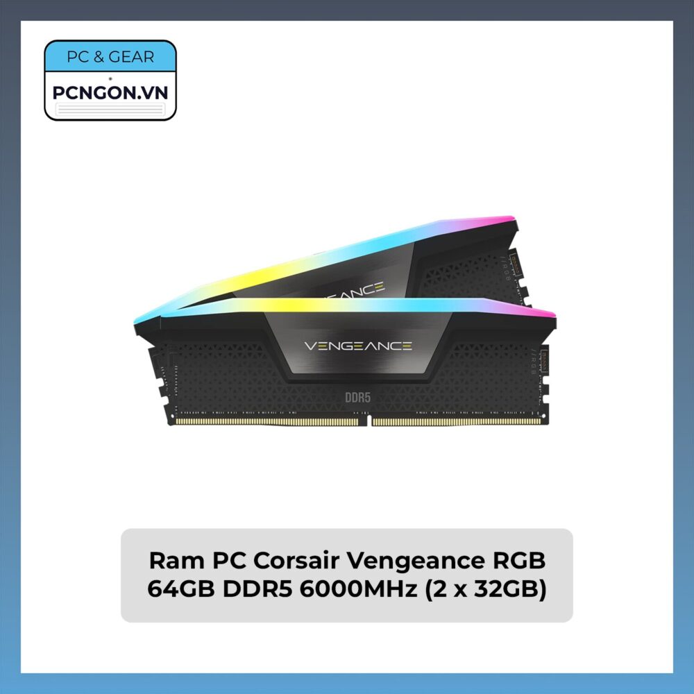 Ram Pc Corsair Vengeance Rgb 64gb Ddr5 6000mhz (2 X 32gb)