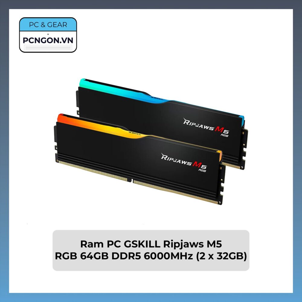 Ram Pc Gskill Ripjaws M5 Rgb 64gb Ddr5 6000mhz (2 X 32gb)