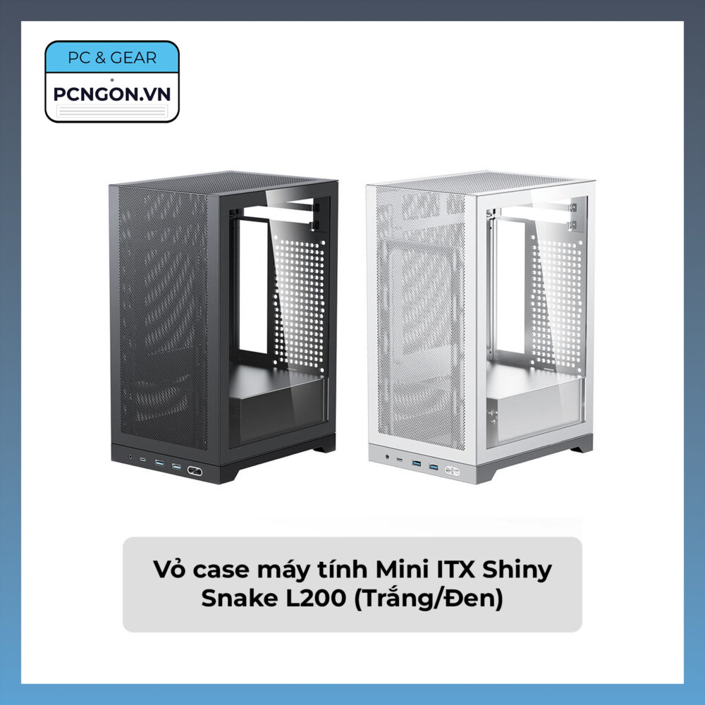 Vỏ Case Máy Tính Mini Itx Shiny Snake L200 (trắng, Đen)