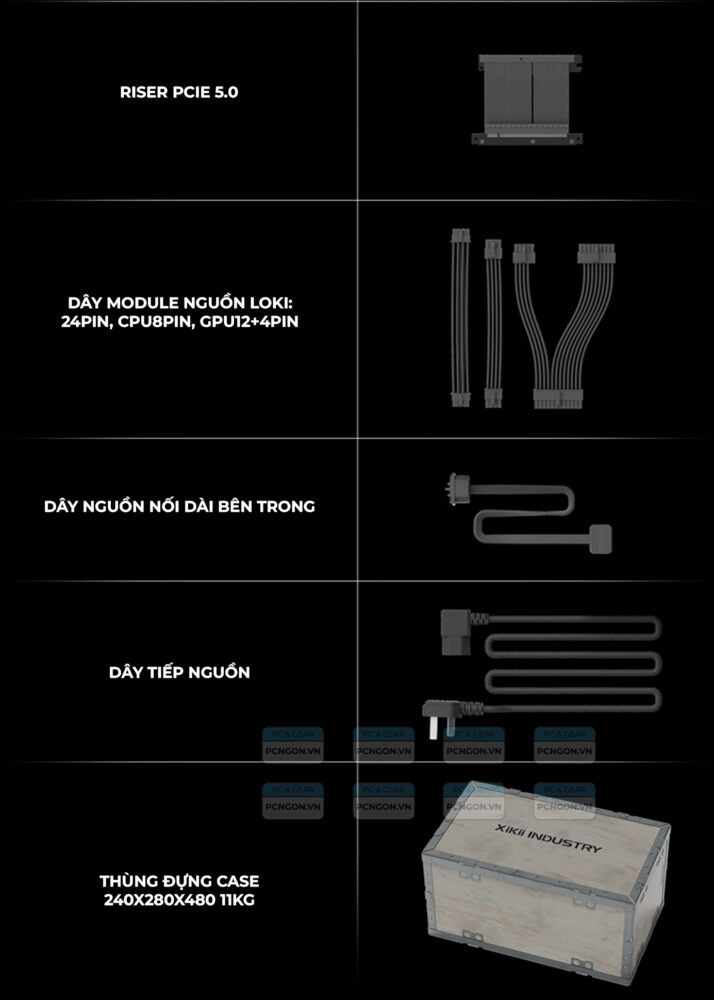 Vỏ Case Máy Tính Mini Itx Xikii Ff04 Pa5080 8