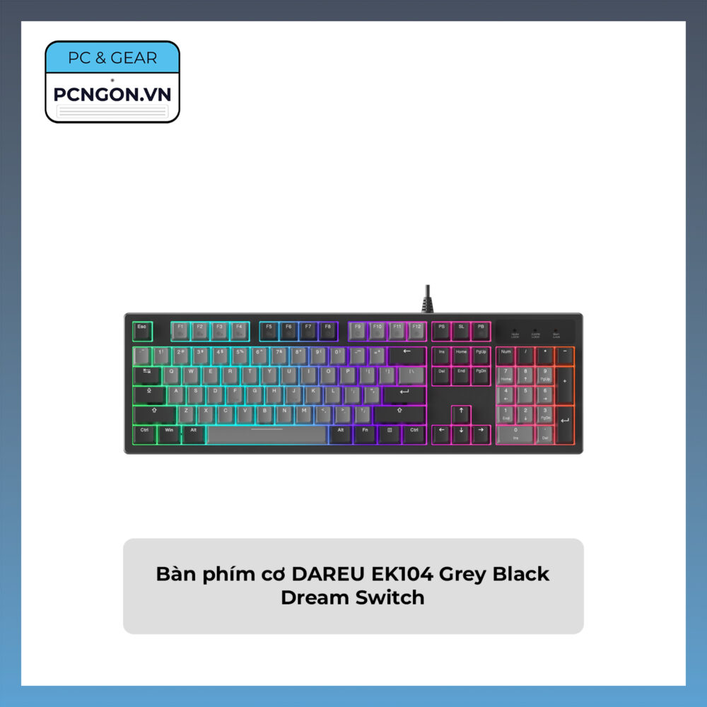 Bàn Phím Cơ Dareu Ek104 Grey Black Dream Switch