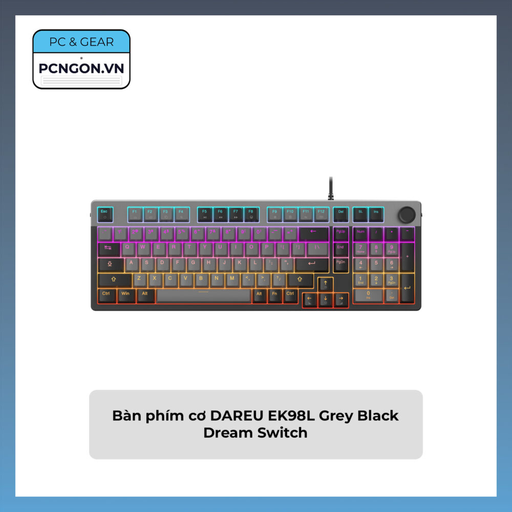 Bàn Phím Cơ Dareu Ek98l Grey Black Dream Switch