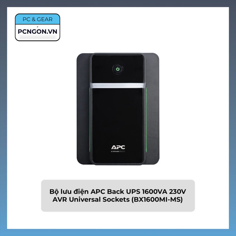 Bộ Lưu điện Apc Back Ups 1600va 230v Avr Universal Sockets (bx1600mi-ms)