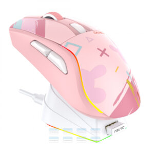 Chuột Máy Tính Không Dây Gaming Dareu A950 Triple Mode (black, Pink) 1