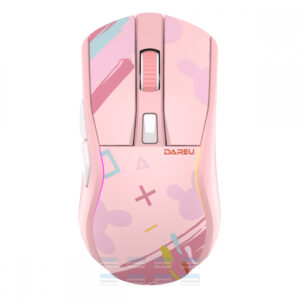 Chuột Máy Tính Không Dây Gaming Dareu A950 Triple Mode (black, Pink) 3