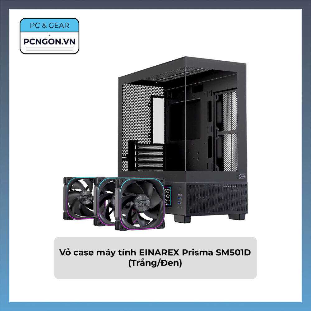 Vỏ Case Máy Tính Einarex Prisma Sm501d (trắng, Đen)