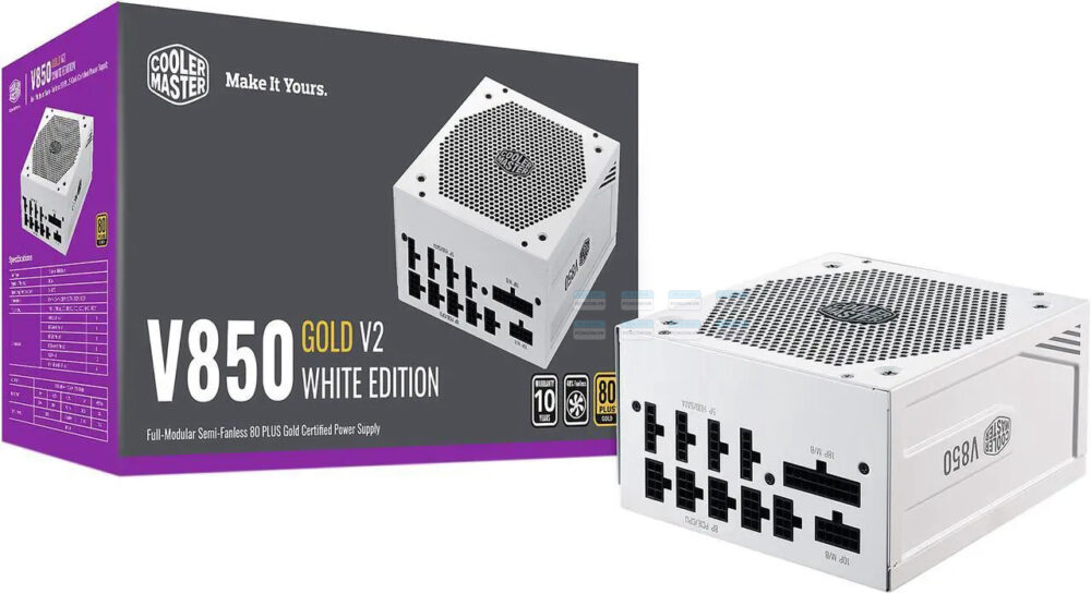 Nguồn Cooler Master 850w V850 Sfx Gold White Edition Full Modular 9