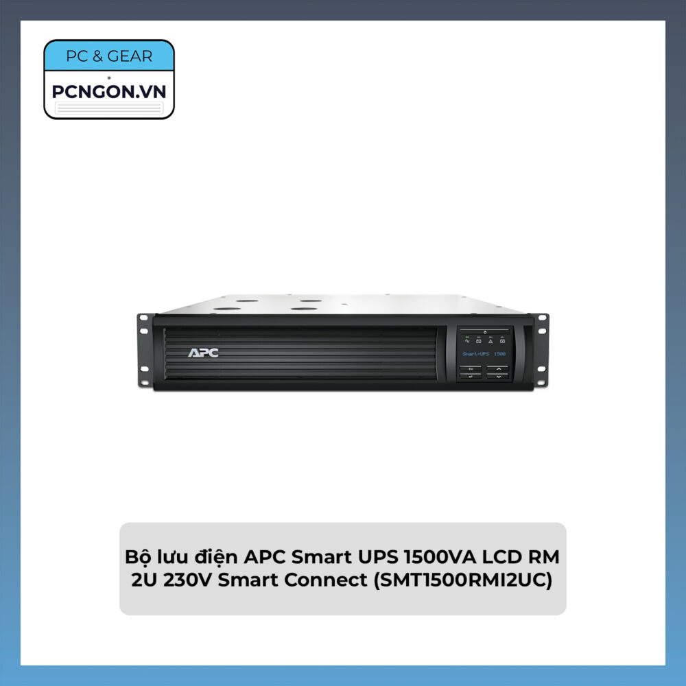 Bộ Lưu điện Apc Smart Ups 1500va Lcd Rm 2u 230v Smart Connect (smt1500rmi2uc)