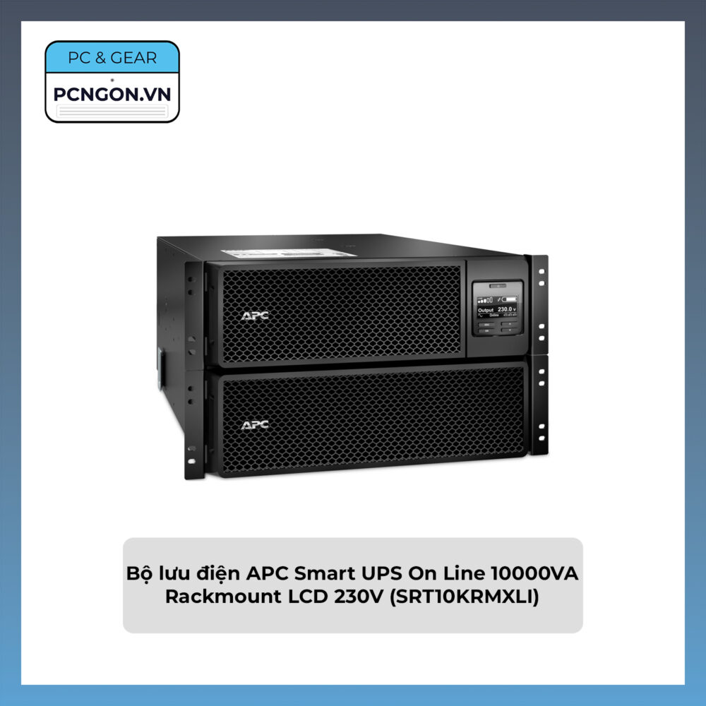 Bộ Lưu điện Apc Smart Ups On Line 10000va Rackmount Lcd 230v (srt10krmxli)