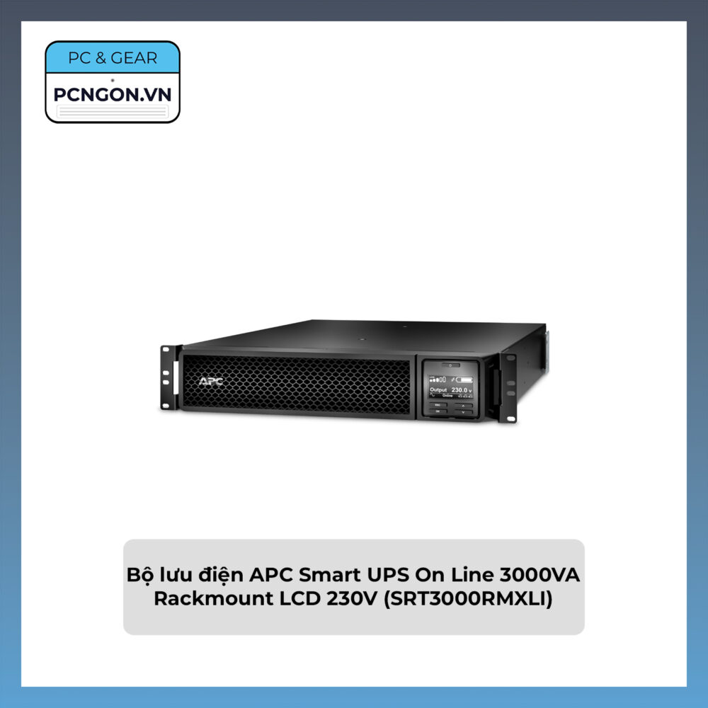 Bộ Lưu điện Apc Smart Ups On Line 3000va Rackmount Lcd 230v (srt3000rmxli)