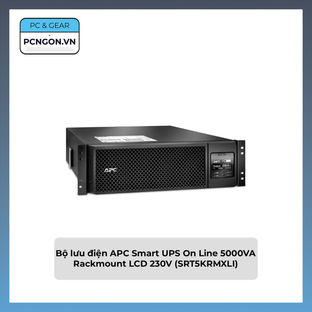 Bộ Lưu điện Apc Smart Ups On Line 5000va Rackmount Lcd 230v (srt5krmxli)