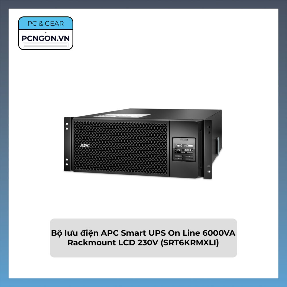 Bộ Lưu điện Apc Smart Ups On Line 6000va Rackmount Lcd 230v (srt6krmxli)